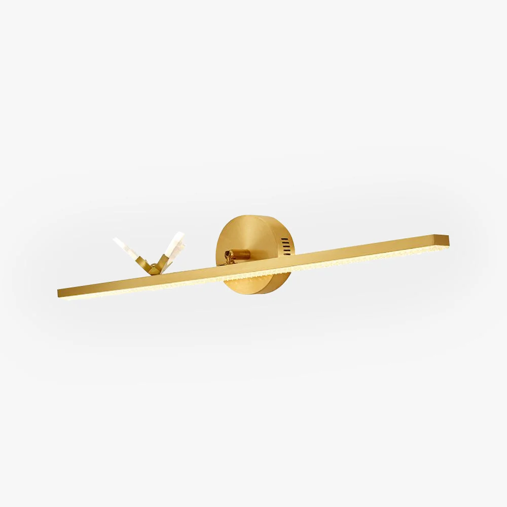 Functional Kady Luxury Butterfly Linear Wall Lamp Metal Acrylic Gold Trendy