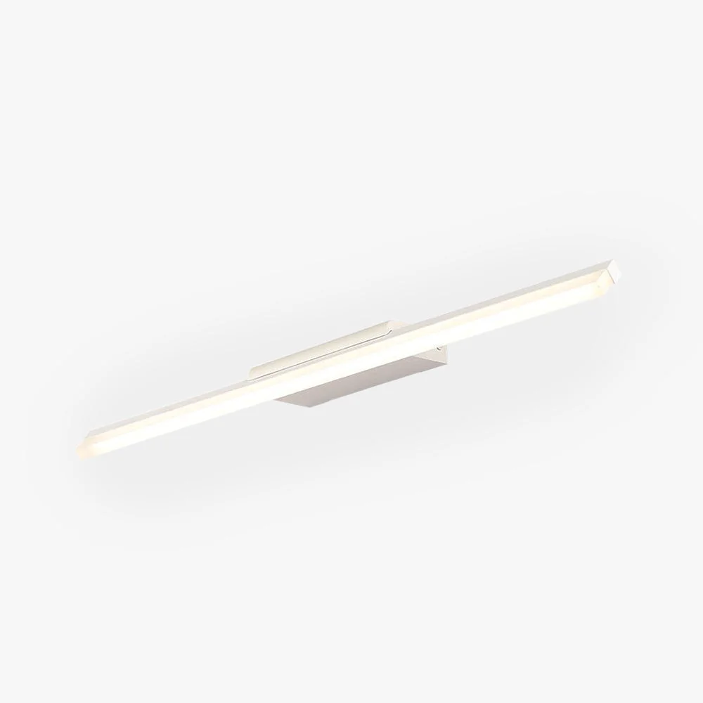 Effective Leigh Minimalist Linear Metal Acrylic Wall Lamp White Bathroom High-Grade
