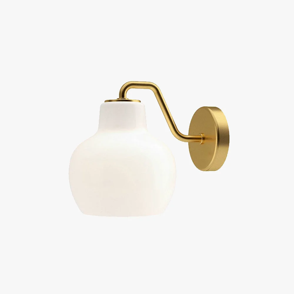 Long-Lasting Hailie Vintage Dome LED Metal Glass Wall Lamp For Mirror White First-Class