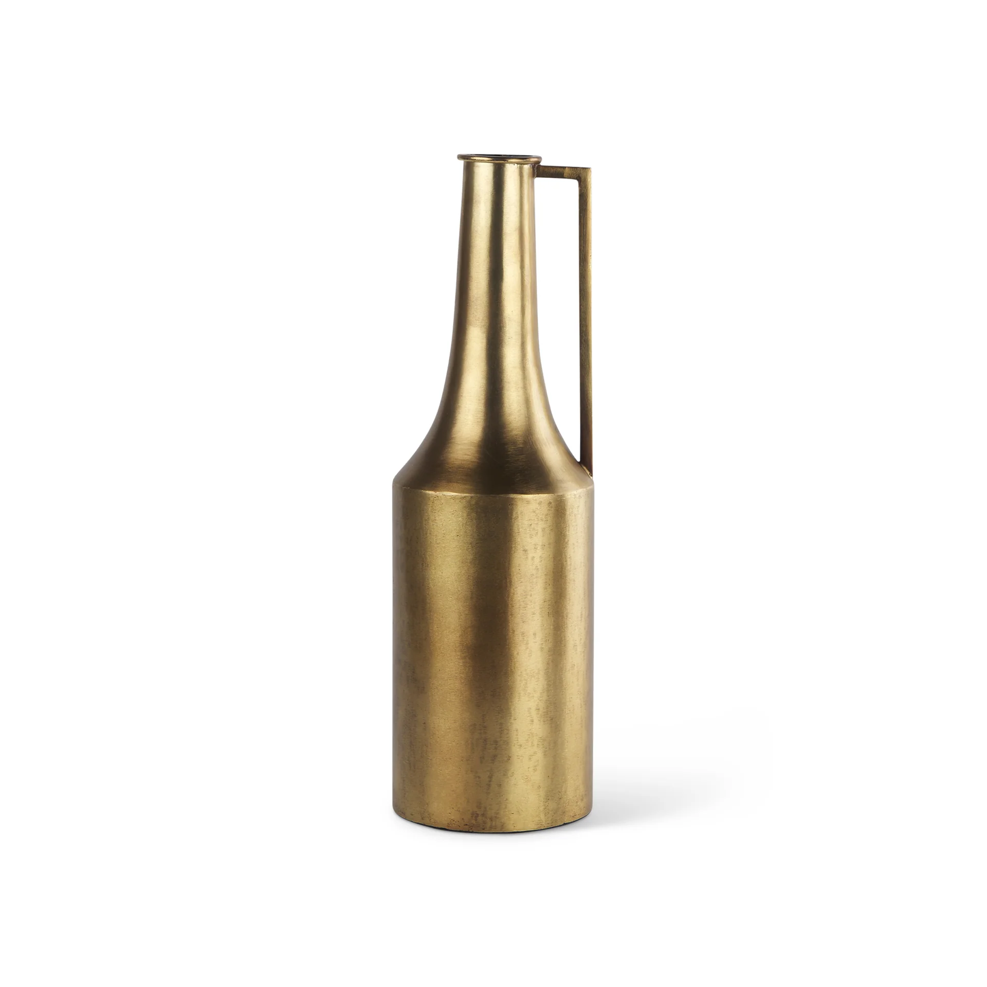 Modern Aubrey Medium 18.0H Gold Iron Jug Vase Sustainable