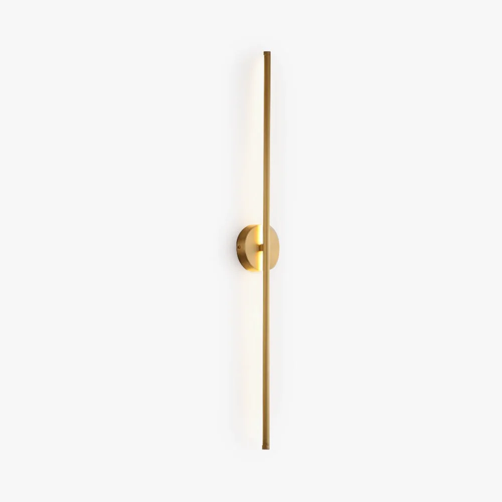 Fast Edge Modern Linear Metal Silica Gel Wall Mount Lamps Gold Trendy