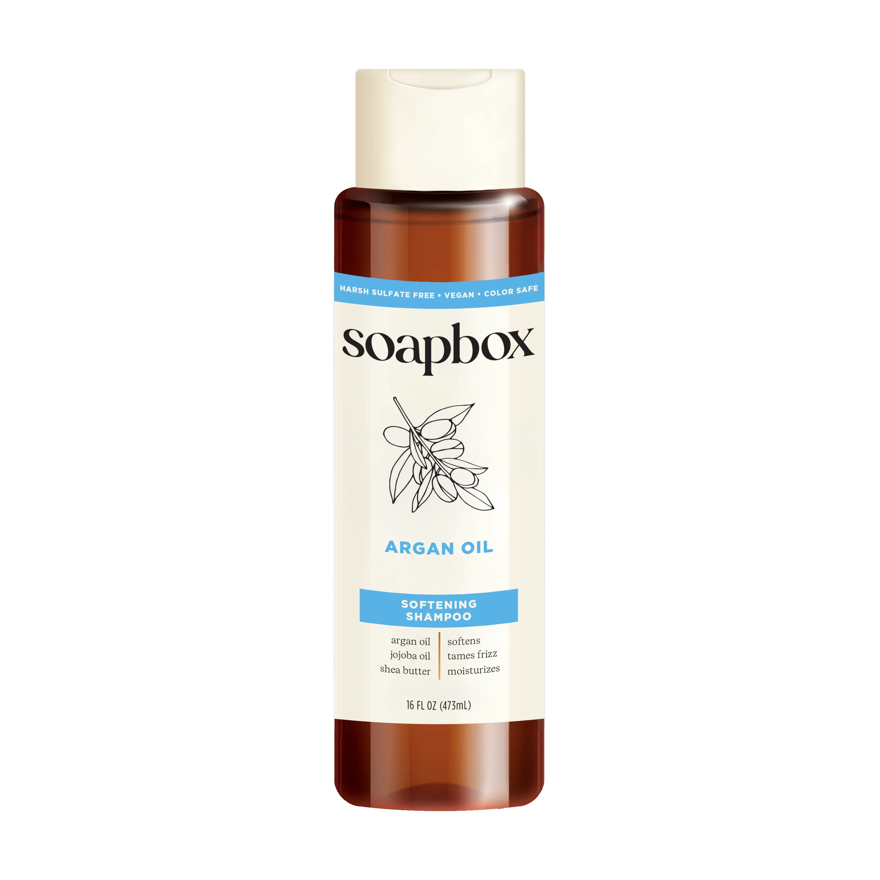 Reusable Soapbox Argan Oil Softening Shampoo Solid