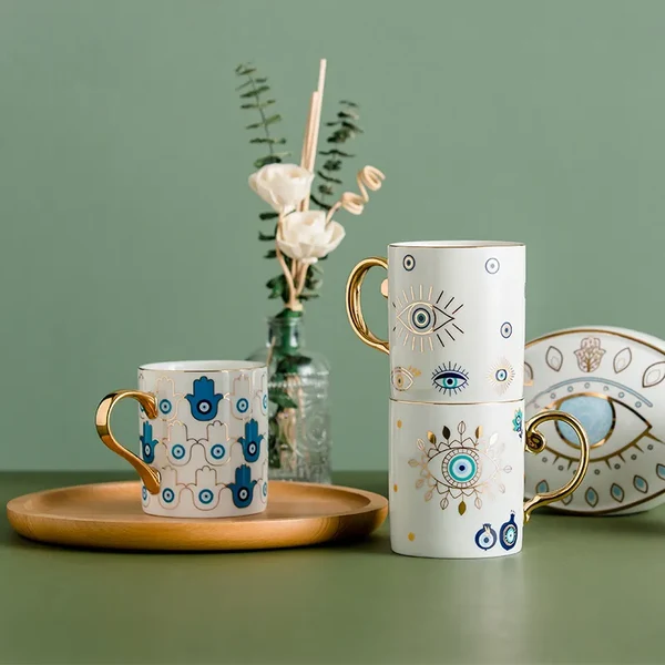 Luxury Devil's Eye Ceramic Coffee Mug Advanced