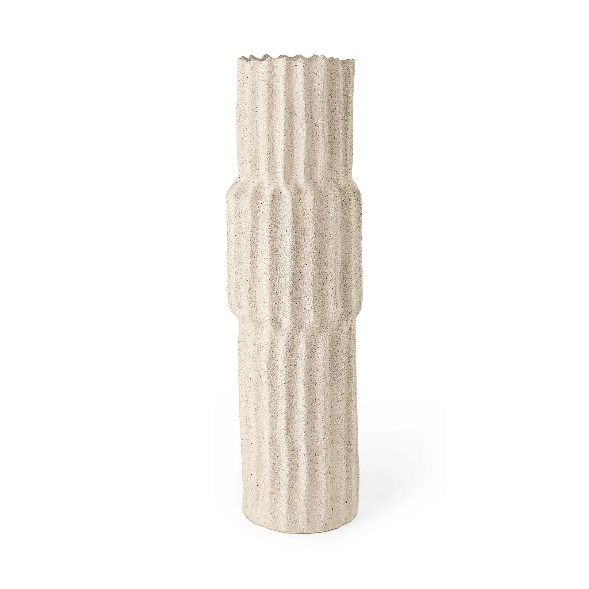 Unique Cardon 23.0H Cream Ceramic Vase Top-Quality