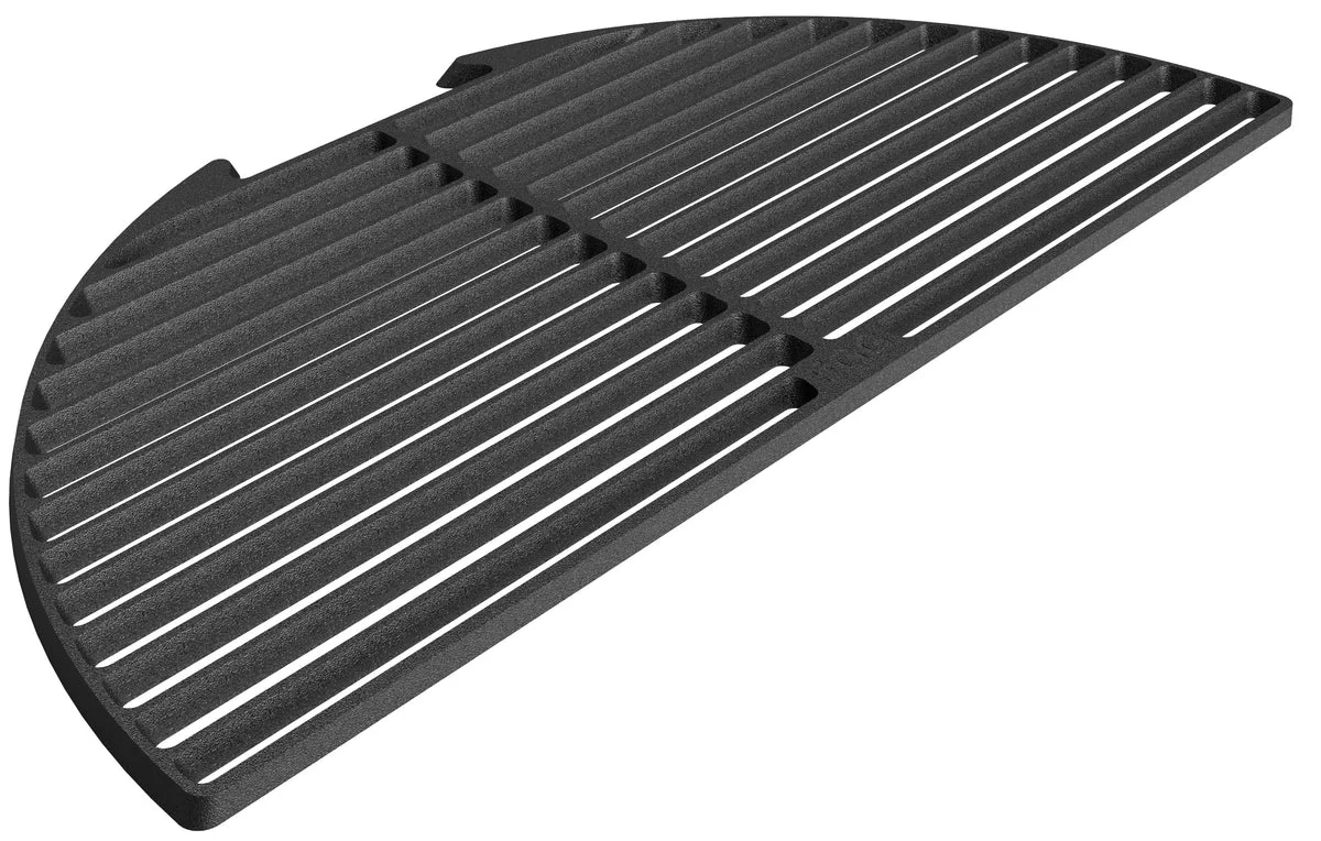Contemporary Big Green Egg Cast Iron Half Grid for XL Egg Clean