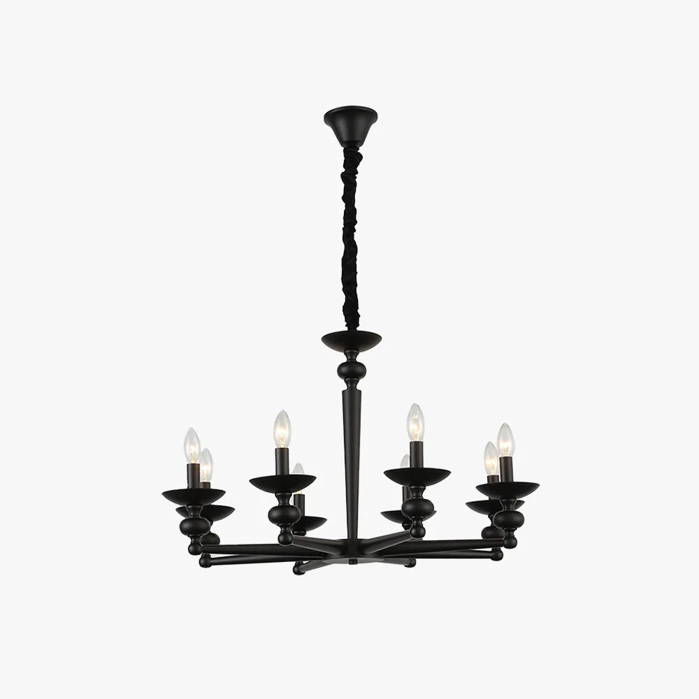 Premium Alessio Retro Candle Wall Lamp Black Chandelier for Living Room Dining Room Responsible