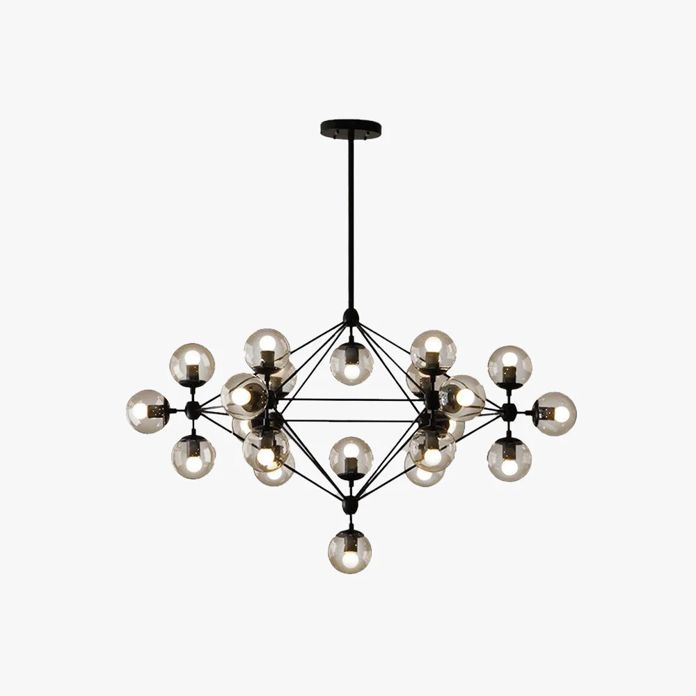 Premium Material Valentina Pendant Light Bubble Modern Glass Metal Black Bedroom Outstanding