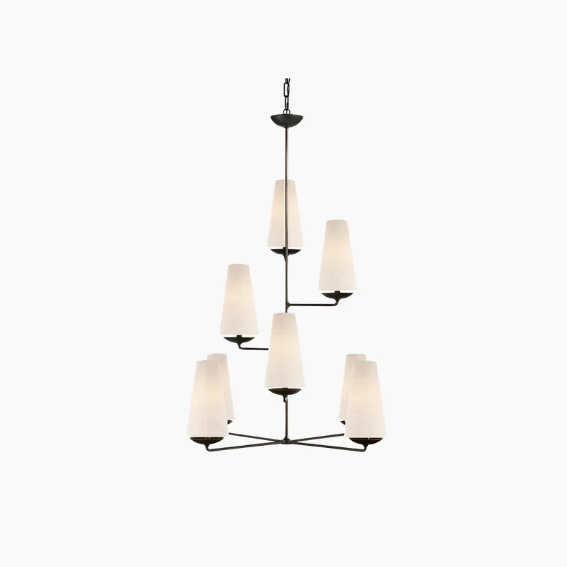 Convenient Alessio Design LED Chandeliers White Black Metall Bedroom Kitchen User-Friendly
