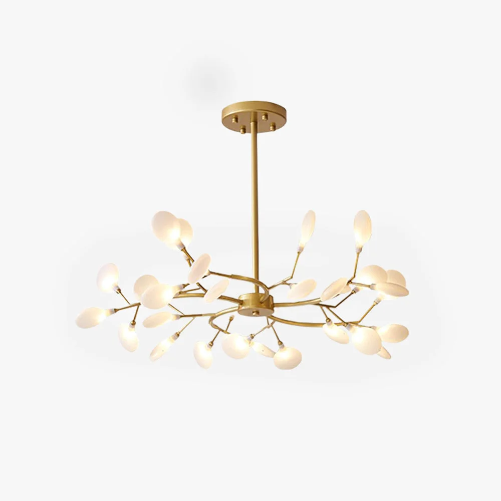 Original Design Ophelia Unique Branch Firefly Art Deco Chandelier Black Gold Living Room Elite
