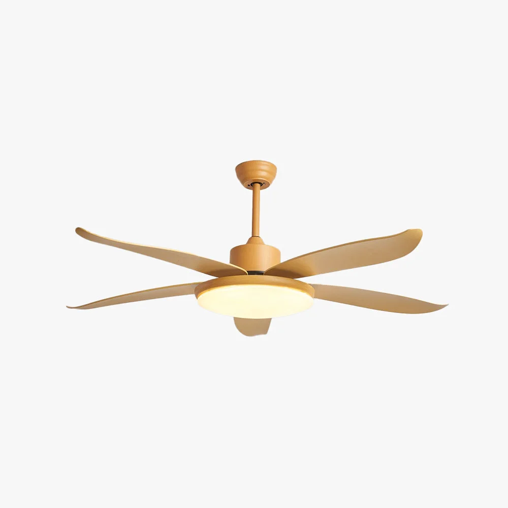 Contemporary Haydn 5-Blade DC Ceiling Fan with Light Wood Color Summer 40'' 47'' Trusted