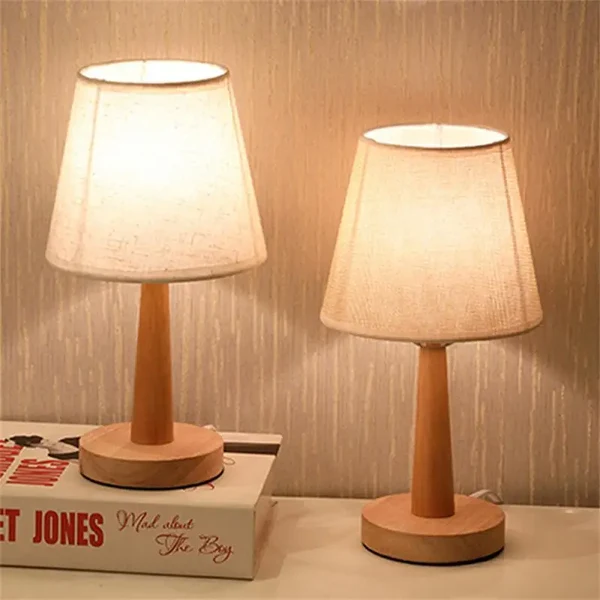 Outstanding Nordic Wooden LED Table Lamp Fine Crafted