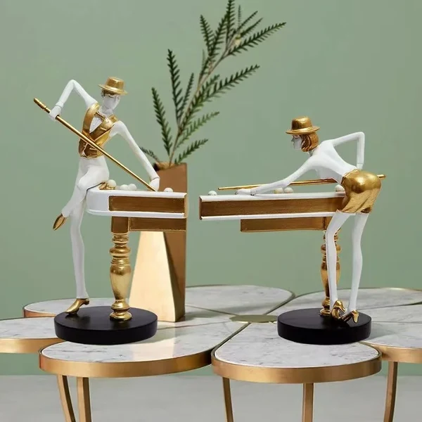Casual Snooker Sculpture Figurine Certified
