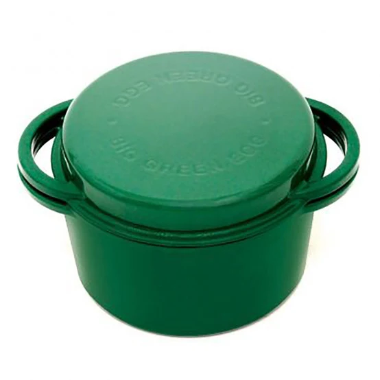 Convenient Big Green Egg Dutch Oven Enamel Green Round 4 QT Next-Generation