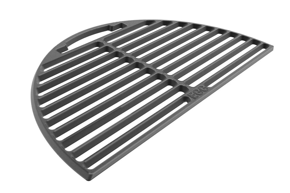 Prestigious Big Green Egg Cast Iron Half Grid for Large Egg Elegant