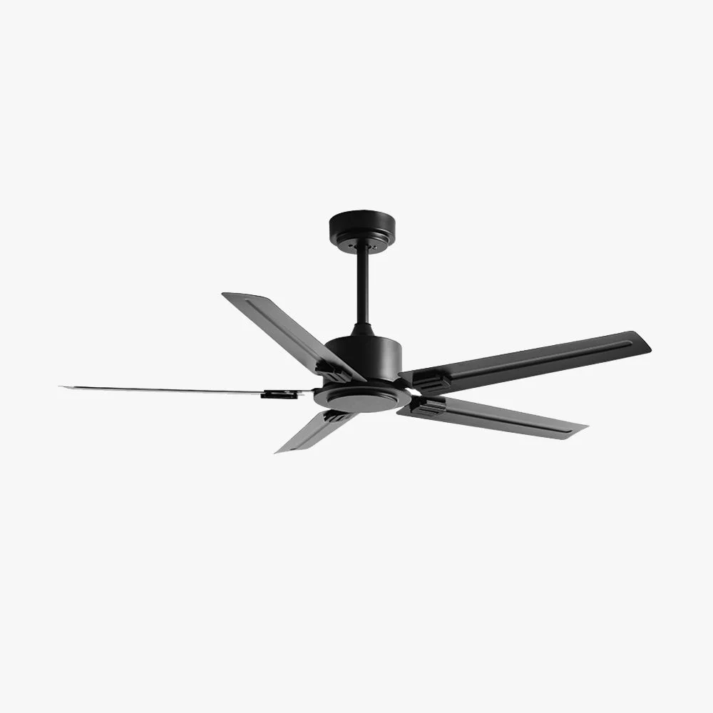 Comfortable Alessio 5-Blade Industrial Black DC Ceiling Fan Metal 42'' Refined