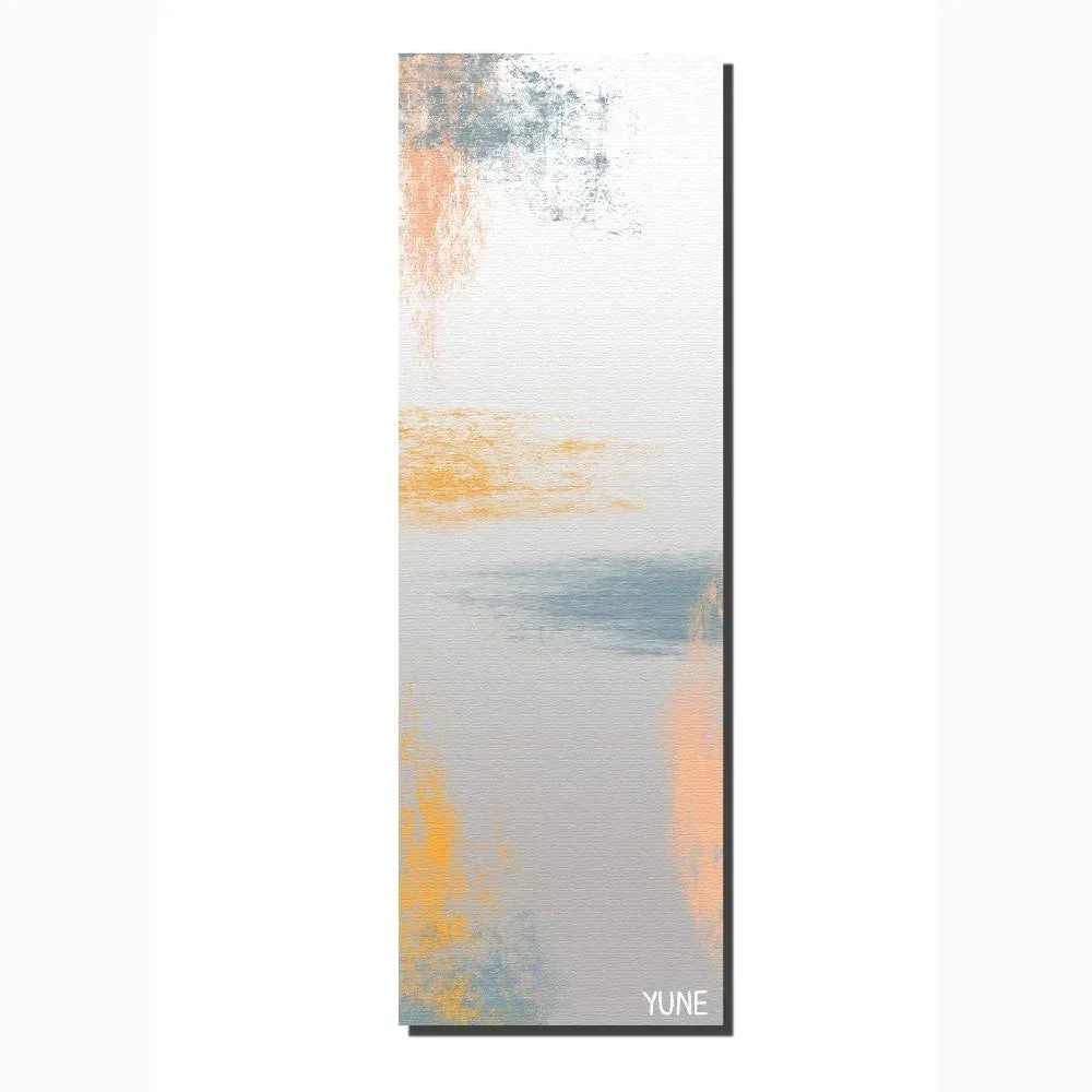 Luxury Yoga Mat 6mm Thick Grey Non-Slip Eco Friendly Yune Yoga AR18 Professional