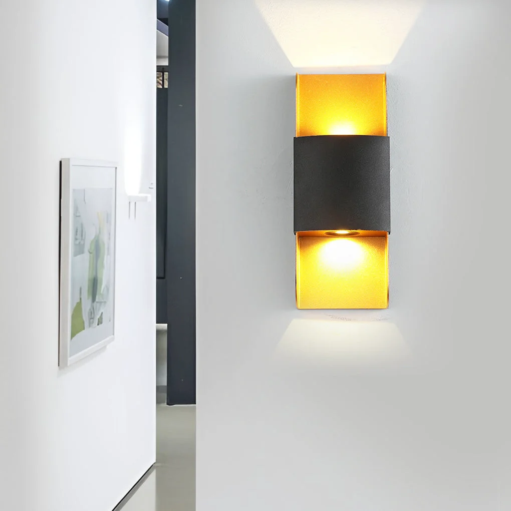Advanced LED Up and Down Lights COB Waterproof Metal Modern Outdoor Wall Lamps Soft