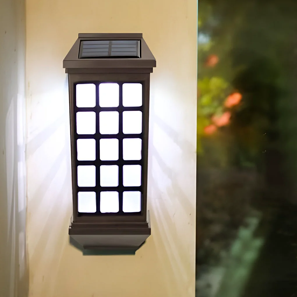Reliable Solar LED Light-controlled Motion Sensor Modern Outdoor Wall Lamp Organic