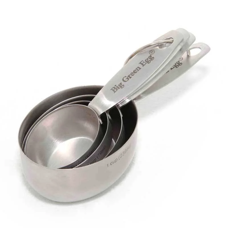 Reusable Big Green Egg Stainless Steel Measuring Cups Lightweight