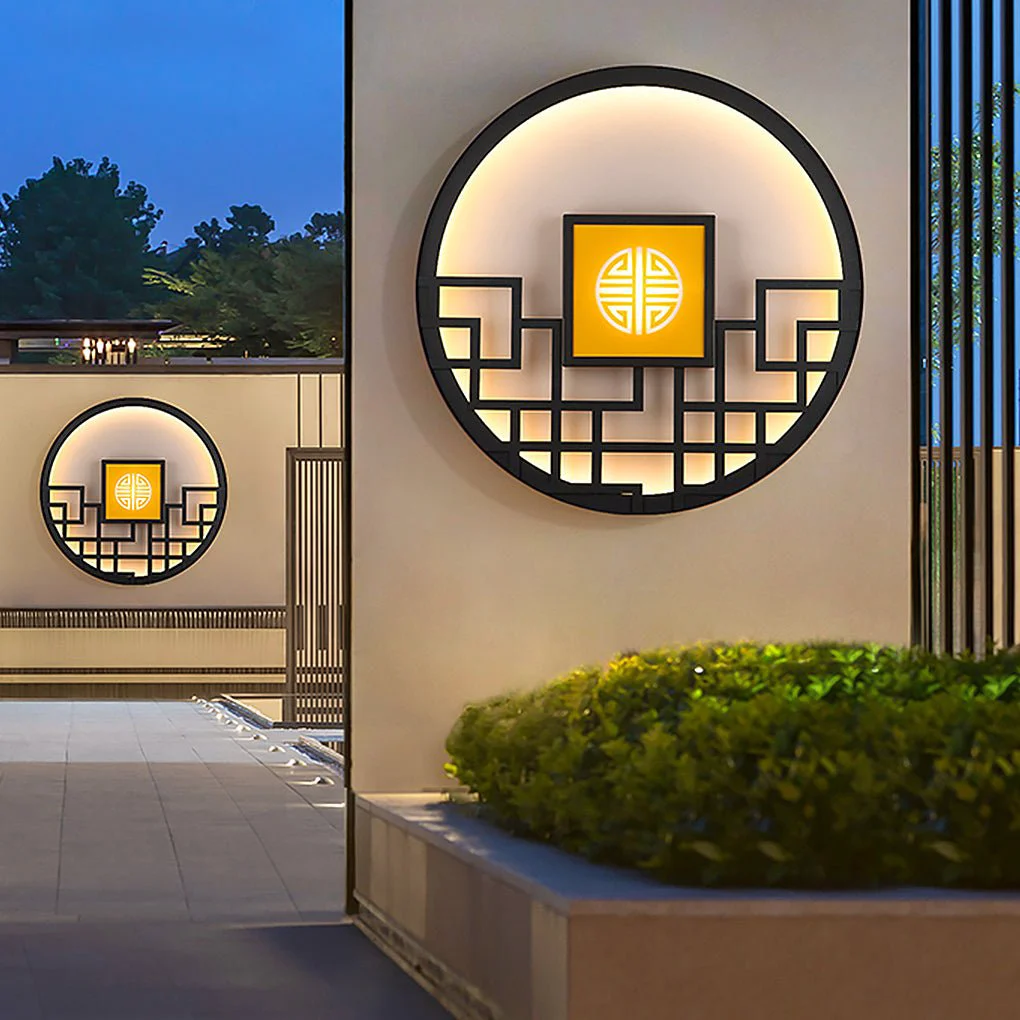 Environmentally Friendly Asian Style Outdoor LED Landscape Decorative Lighting Wall Lamp for Villa Courtyard Superior