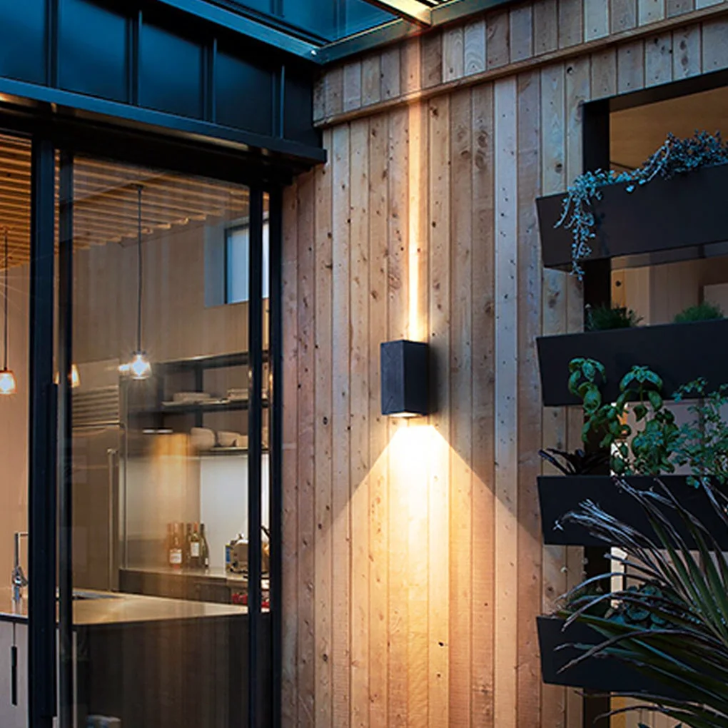 Refined Waterproof Outdoor Up and Down Lights LED Wall Lamp for Villa Balcony Garden Enhanced