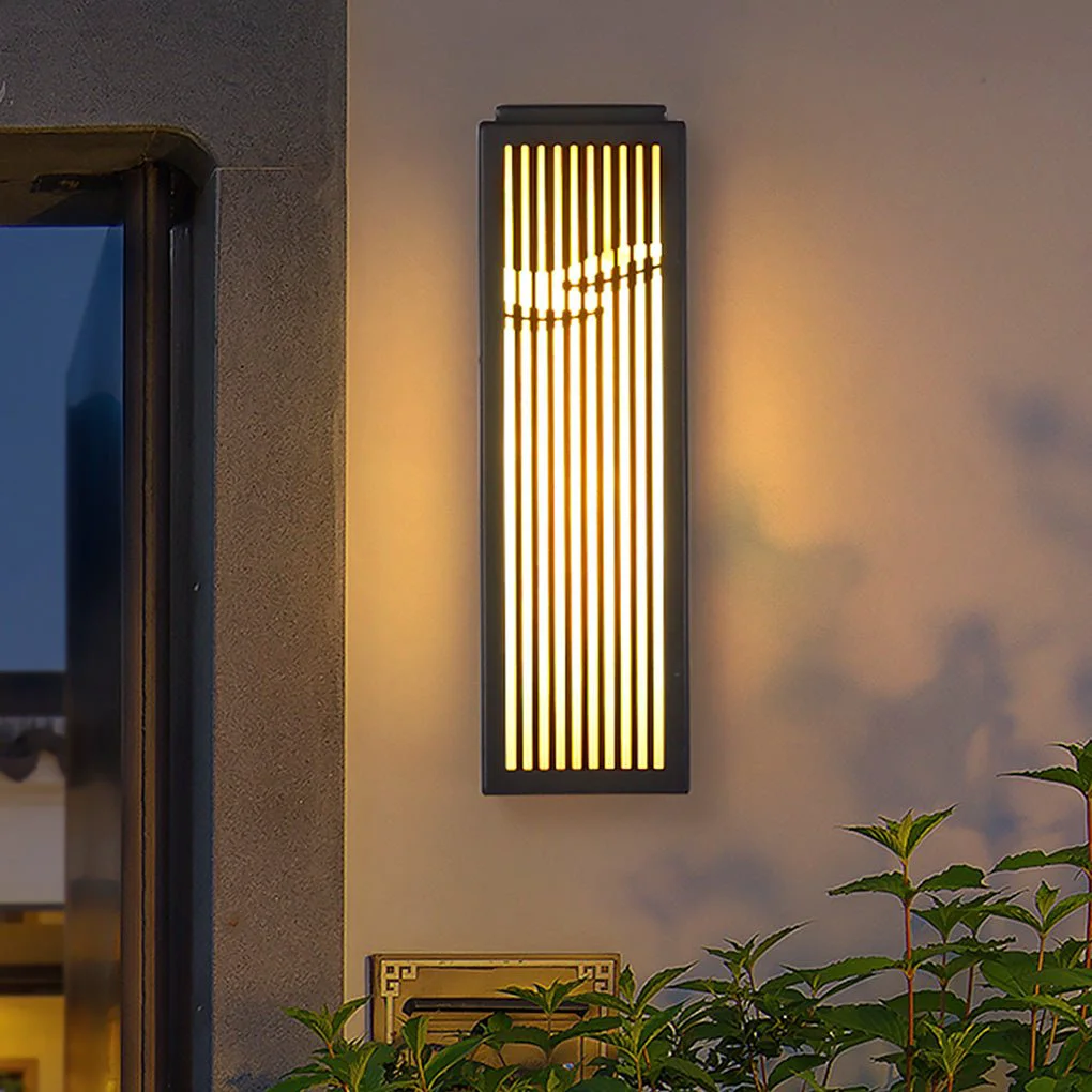 High-End Waterproof Villa Courtyard Gate Unique Hollowed Design Wall Lamp for Outdoor Reliable