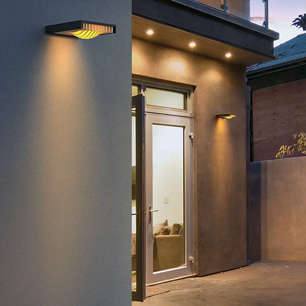 Certified Outdoor LED Waterproof Solar Decorative Lighting Wall Light for Courtyard Balcony Aisle Verified
