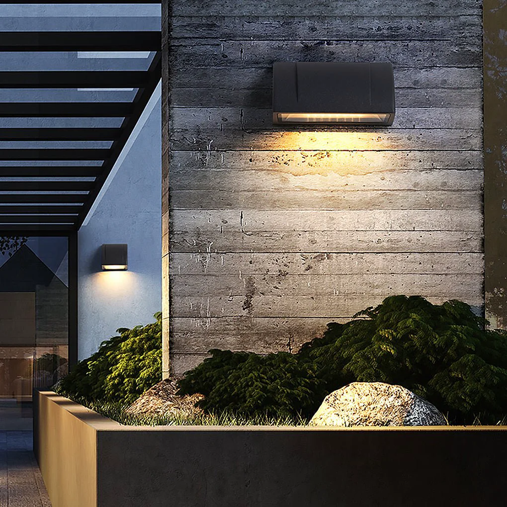 Original Design Modern Minimalist Waterproof Outdoor LED Wall Light for Patio Balcony Garden Solid