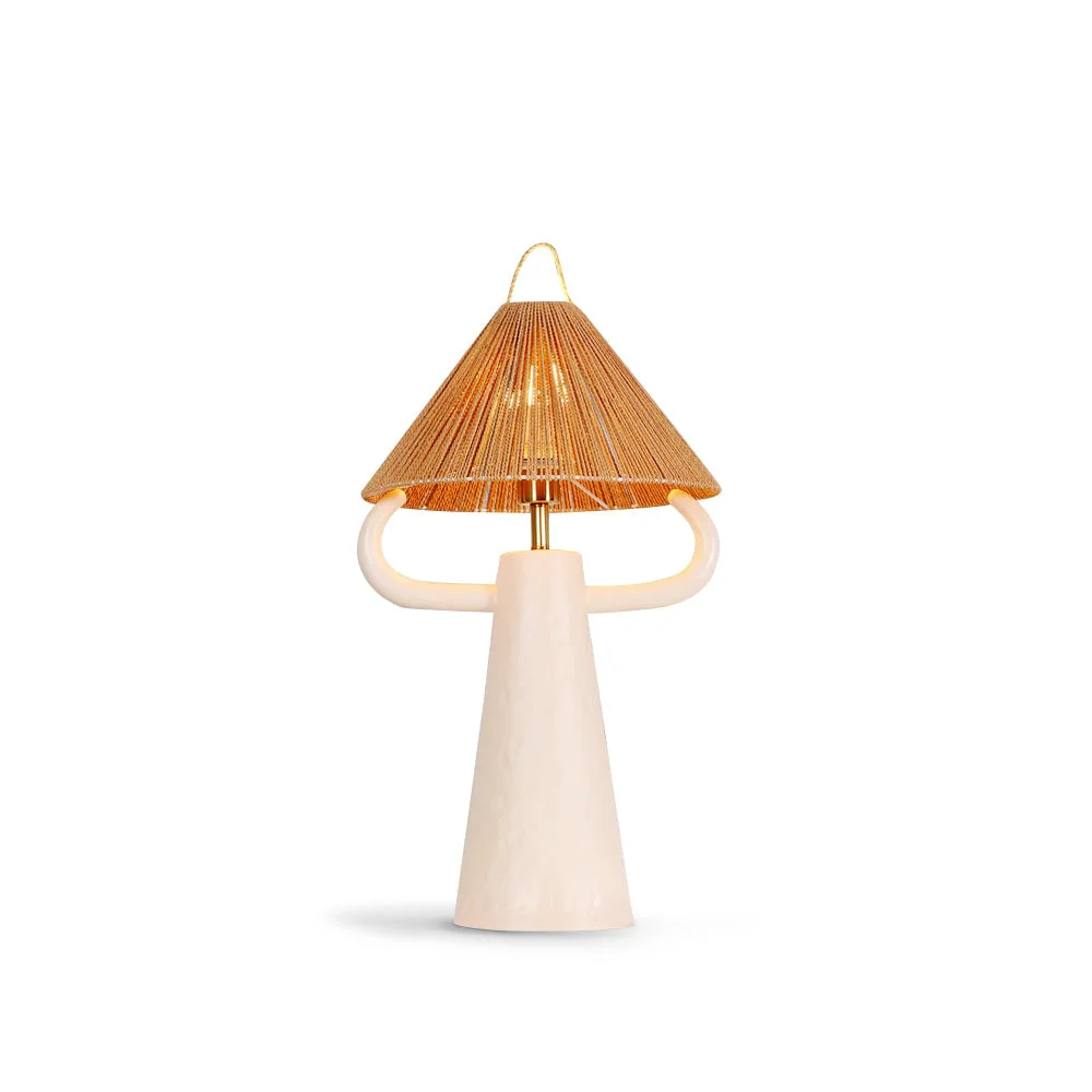 Easy-to-Use Horns Ceramic Table Lamp Minimalist