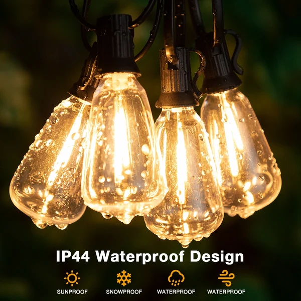 Authentic Waterproof Outdoor String Lights Modern