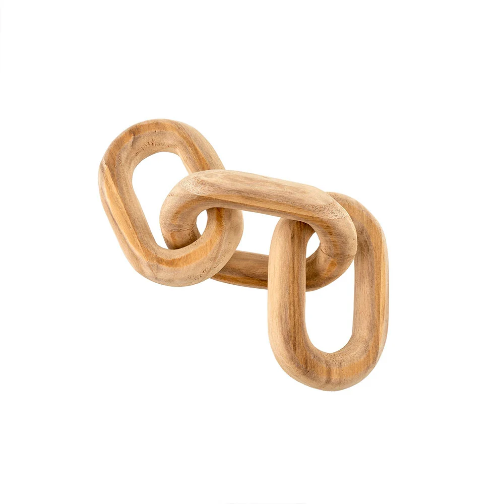 Recyclable Wooden Chainlinks Natural Outstanding
