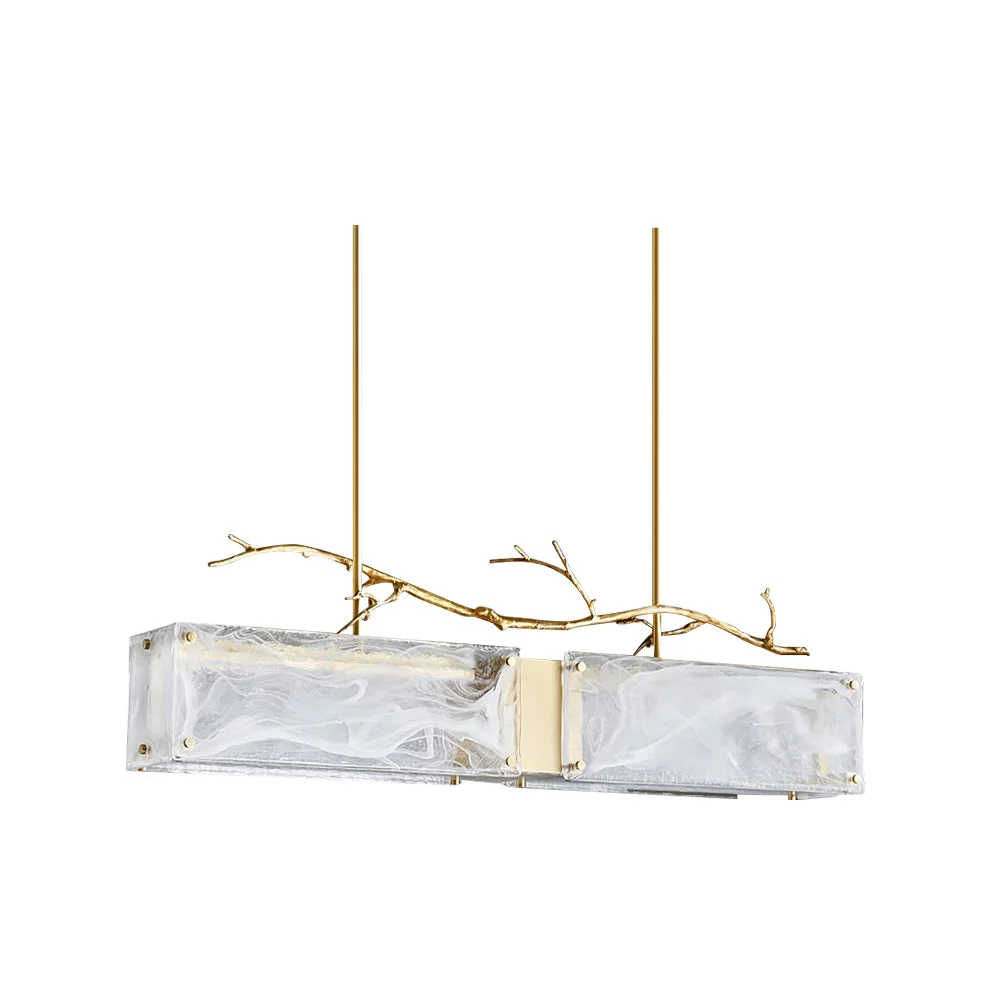 Contemporary Thalassa Glass Chandelier Effective