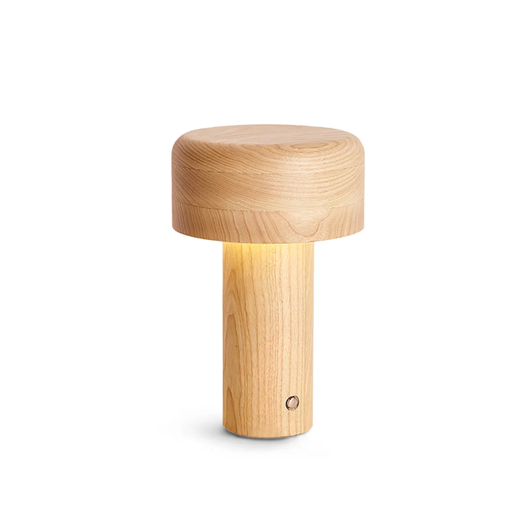 Quality Wooden Tower Table Lamp Traditional