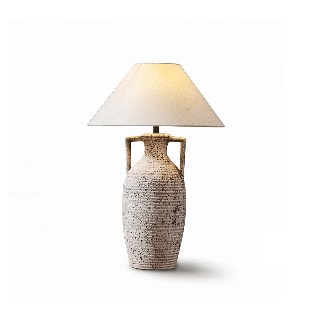 Prestigious Speckled Ceramic Table Lamp High-Grade