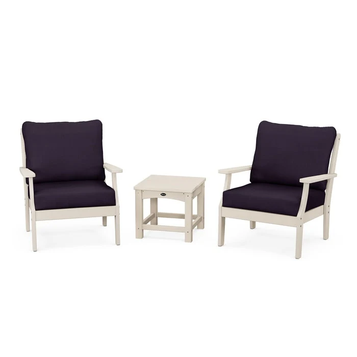 Safe Trex® Outdoor Furniture™ Yacht Club 3-Piece Deep Seating Set Advanced