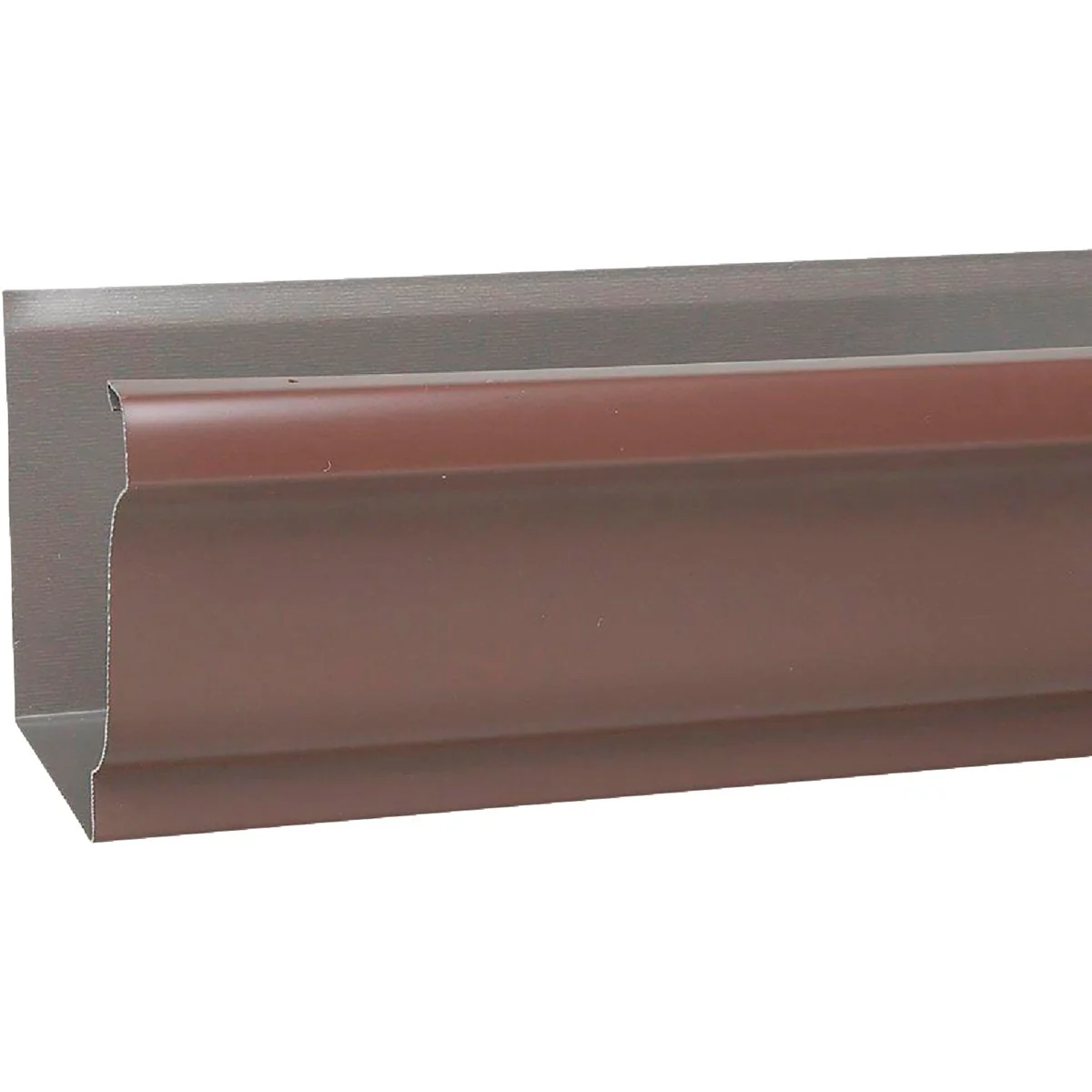 Refined Spectra Metals 5 In. x 10 Ft. K-Style Brown Standard Aluminum Gutter Recyclable