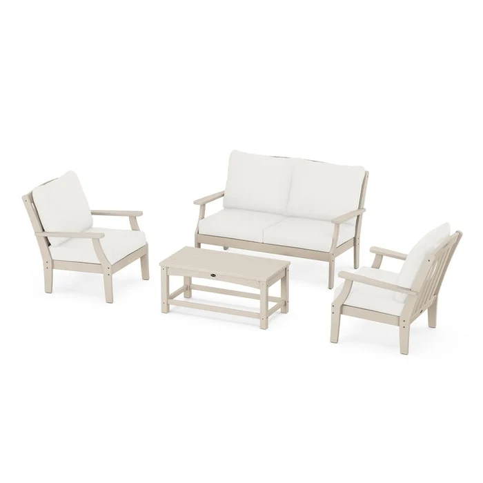Breathable Trex® Outdoor Furniture™ Yacht Club 4-Piece Deep Seating Chair Set Fashionable