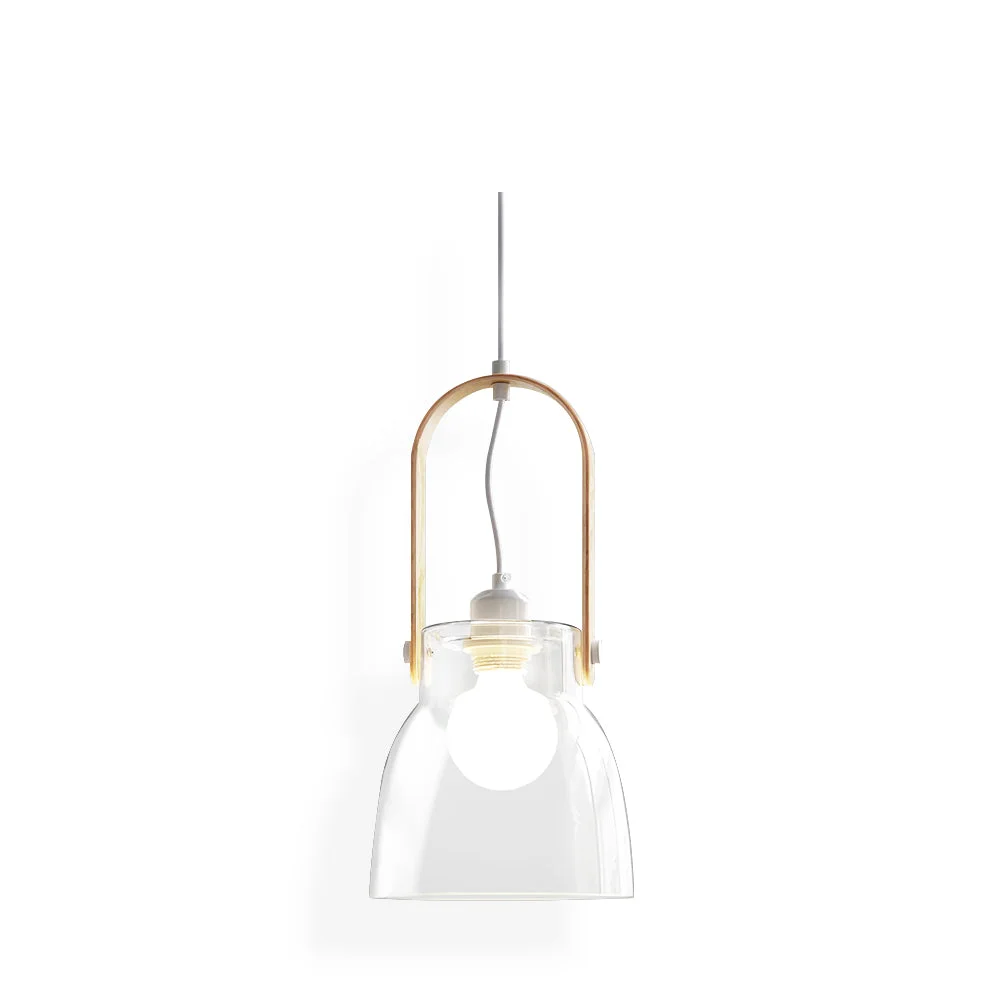 Reusable Skandi Glass Pendant Lamp Convenient