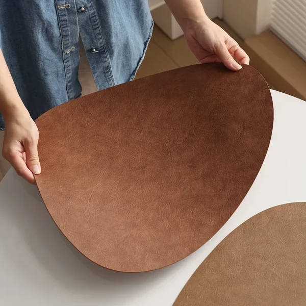 Casual Leather Heat Resistant Placemat Soft