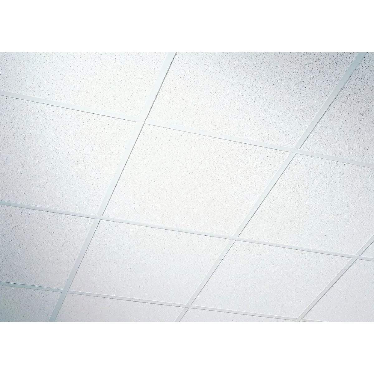 Superior Radar Fissured 2 Ft. x 2 Ft. White Mineral Fiber Shadowline Tapered Suspended Ceiling Tile 16-Count Breathable