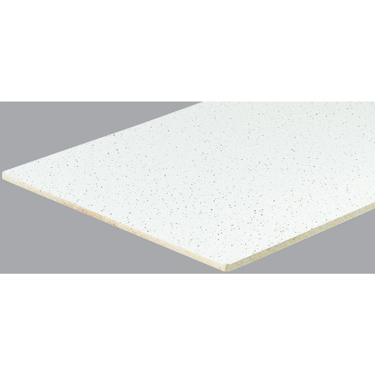 Elegant Radar Fissured 2 Ft. x 2 Ft. White Mineral Fiber Square Edge Suspended Ceiling Tile 16-Count Recyclable