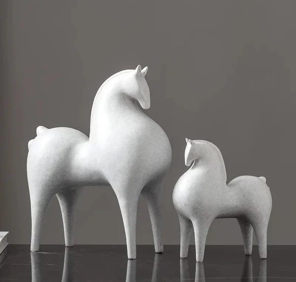High-Grade Modern Minimalist Horse Sculpture Breathable