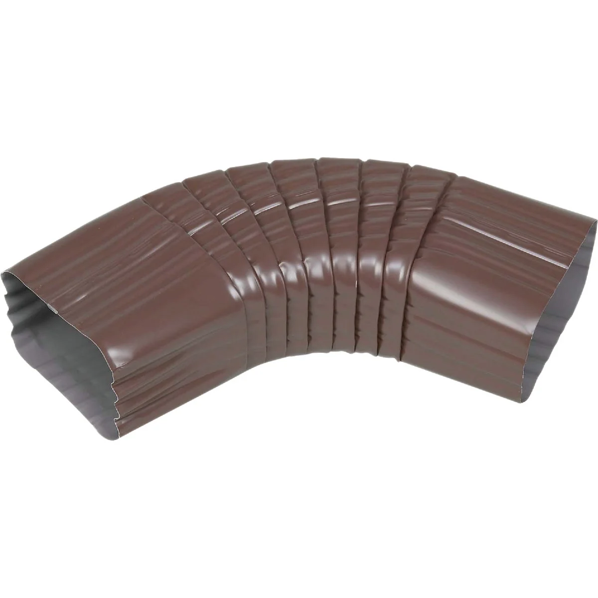 Detailed Spectra Metals 3 x 4 In. Aluminum Brown Side Downspout Elbow Convenient