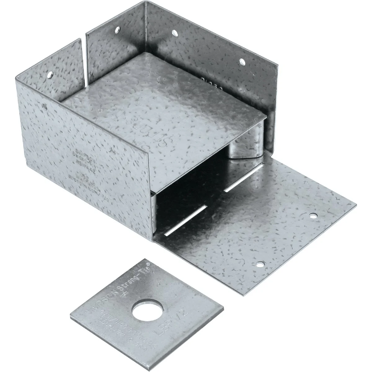 Fast Simpson Strong-Tie 4 In. x 4 In. 16 ga Z-Max ABW Post Base Reliable