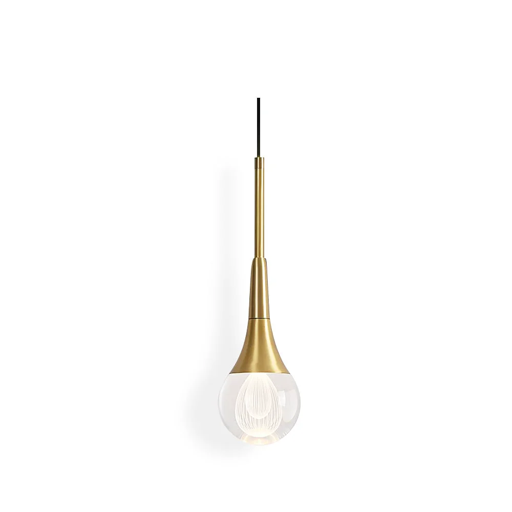 Unique Teardrop Crystal Pendant Light Traditional