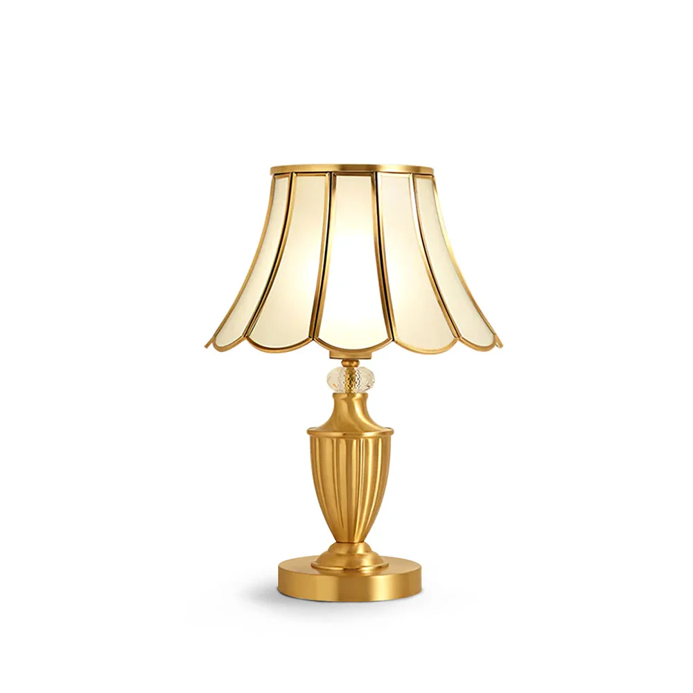 Natural Kristall Brass Table Lamp Soft