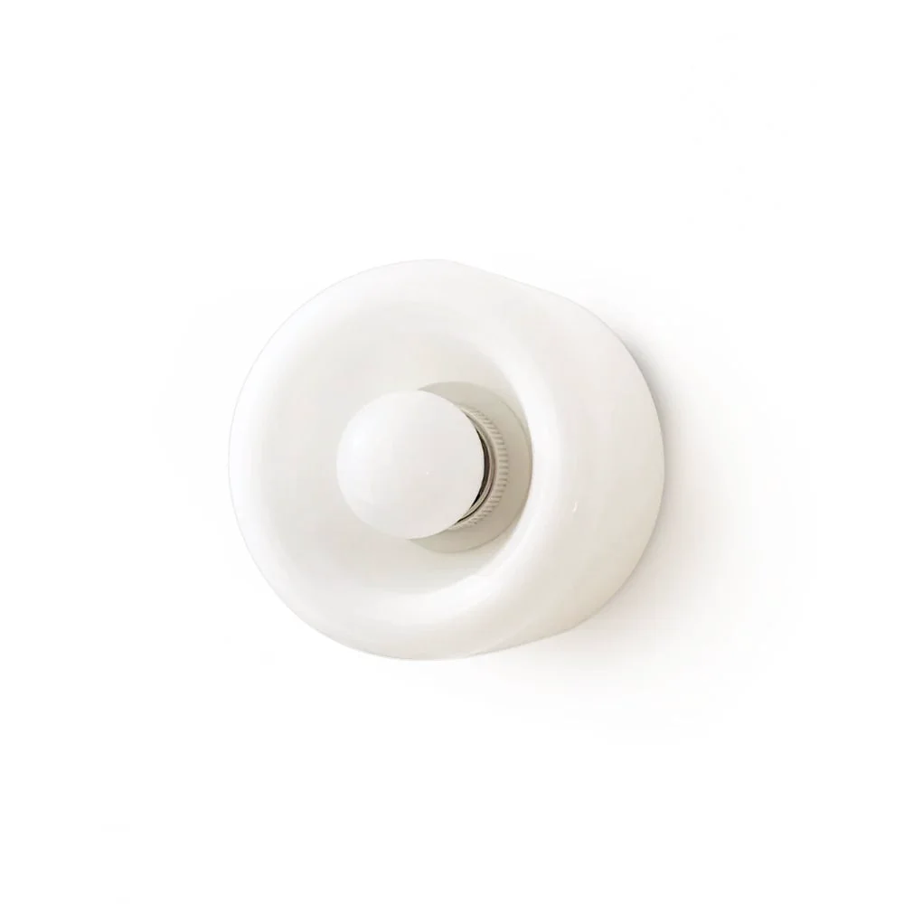 First-Class Round Glass Wall Lamp Excellent