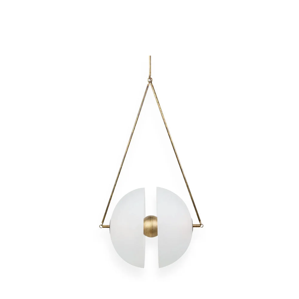 Durable Oyster Glass Pendant Lamp Prestigious