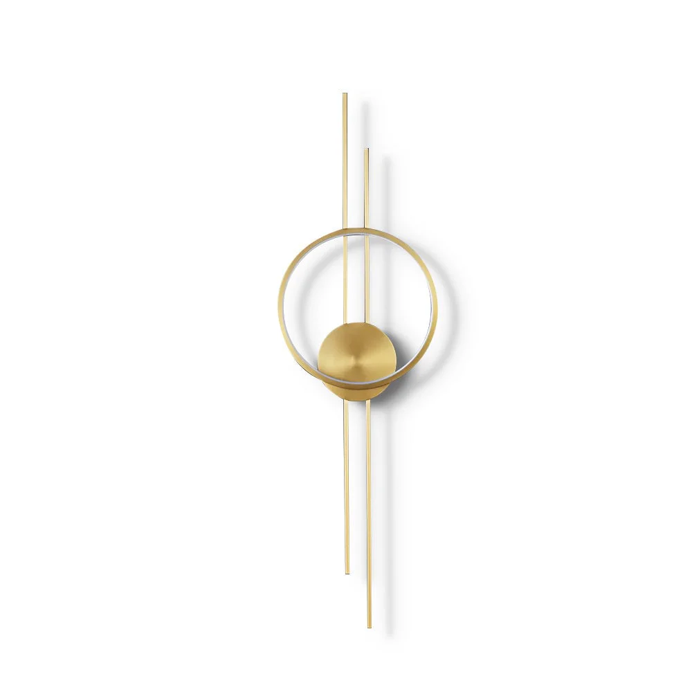 Breathable Circle And Line Wall Lamp Environmentally Friendly