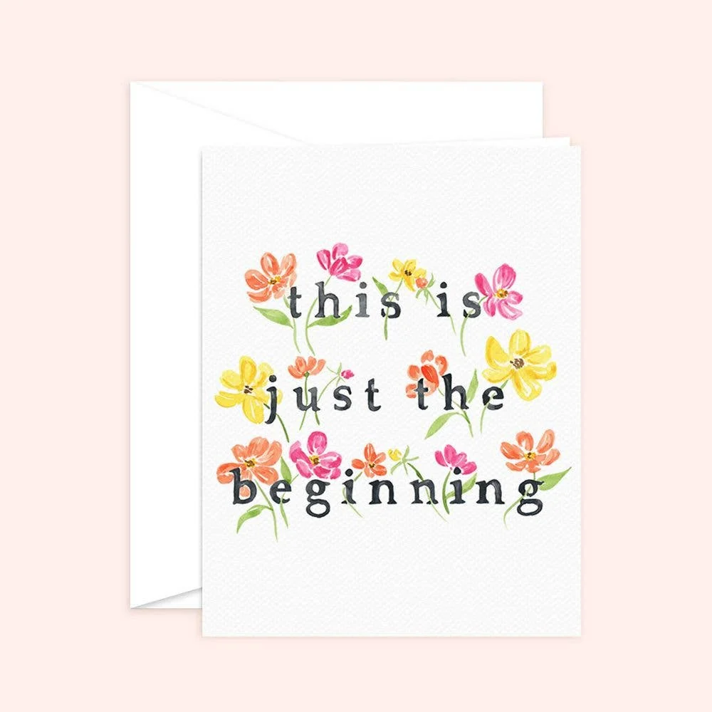 Fast Only the Beginning Graduation New Chapter Card Long-Lasting
